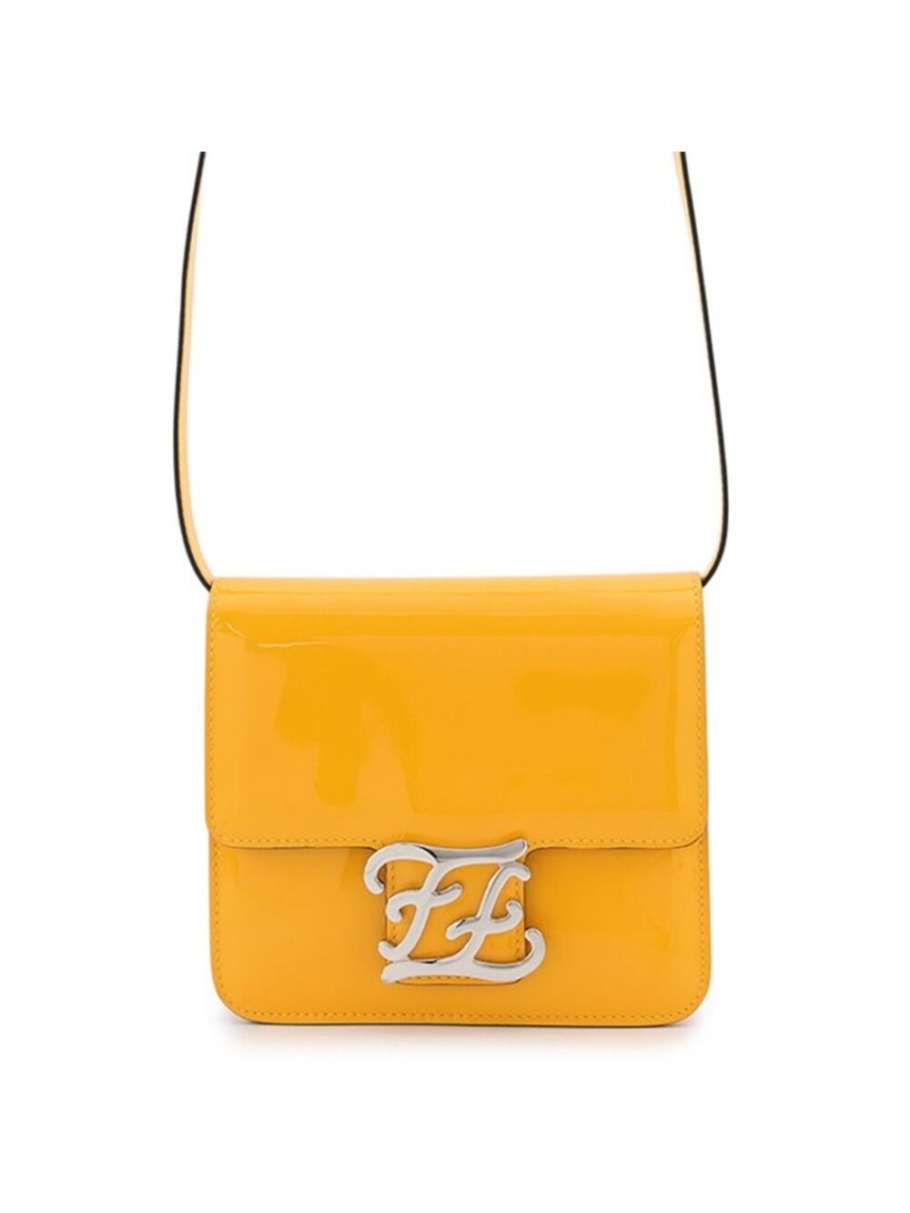 Fendi Shoulder Bag Calligraphy Patent